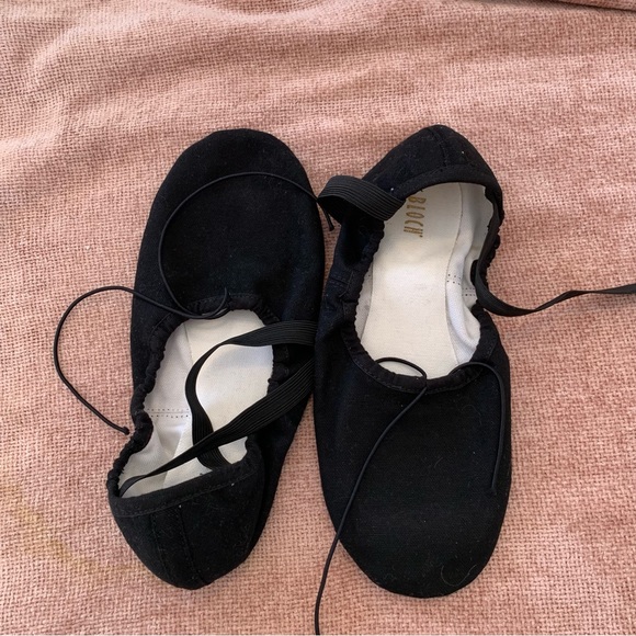 Bloch Shoes - Bloch Prolite II Canvas split-sole ballet slippers black 7B new